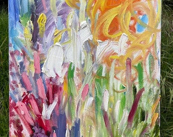 Singing (Original oil painting on canvas 18x24" 46x61cm)