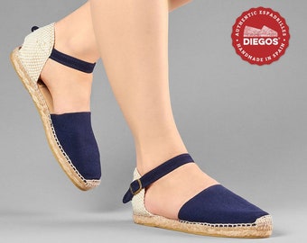 navy blue espadrille sandals