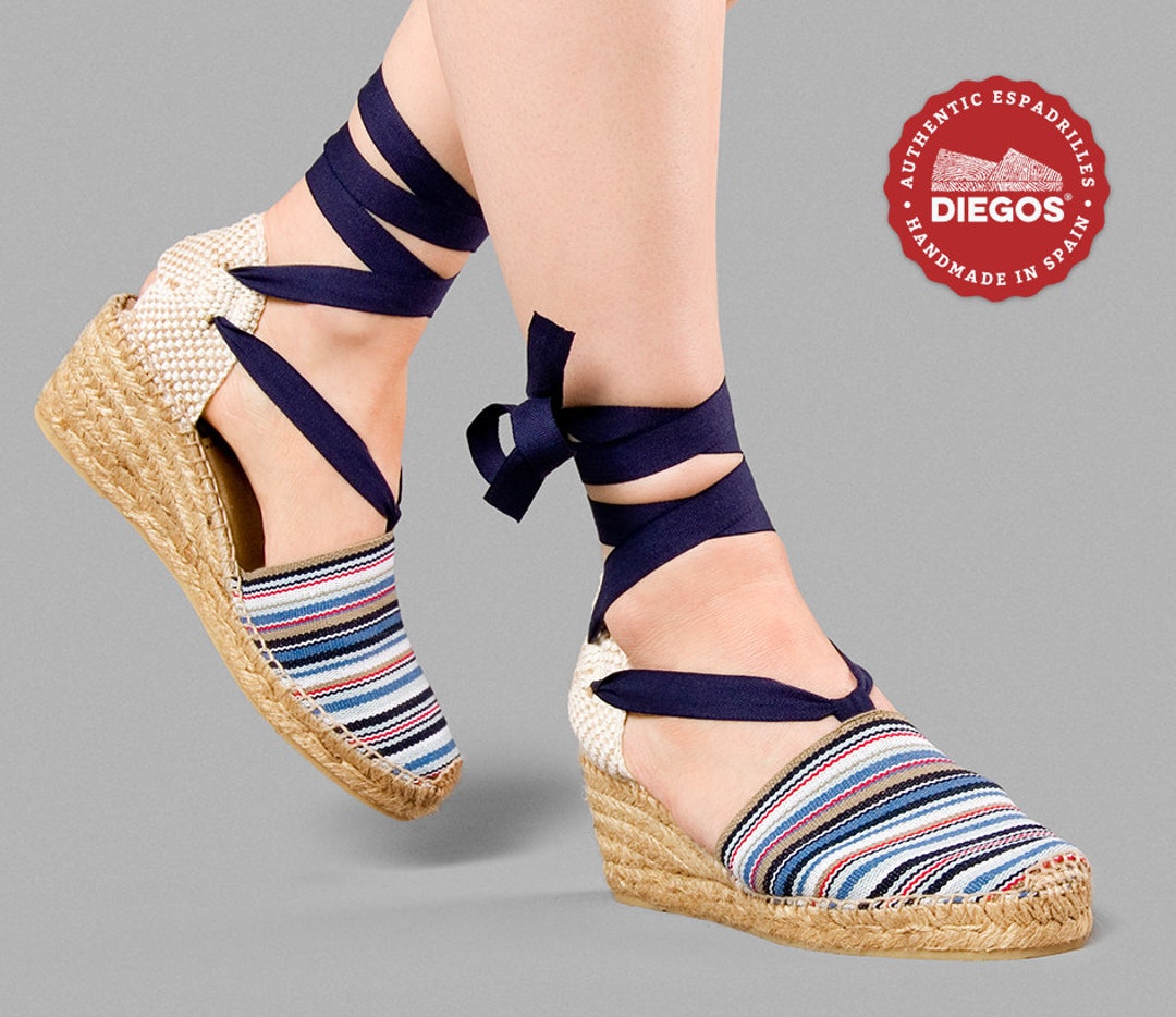 Diegos® Classic Côte D'azur Stripes High Wedge Lola 