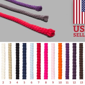 7mm Braided cord made in Spain | Macrame | 100% cotton original rope from Valencia | Ideal rope for shoes and espadrilles | Organic dye