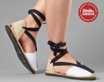 Espadrilles mit Sohlen aus recycelten Altreifen | Handgenäht im Norden Spaniens