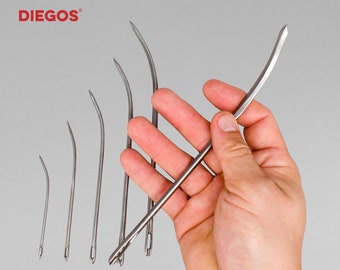 bookbinding supplies sydney Strong curved needles made in Spain | Sailor needle - for sewing farm sacks - Industrial - Leather - Straight matress needles for upholstery