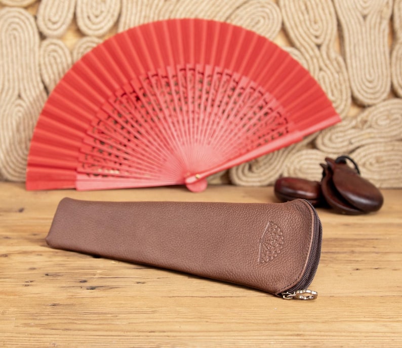 Leather Case for Folding Fans Handmade in Spain - Abanicos - Etsy