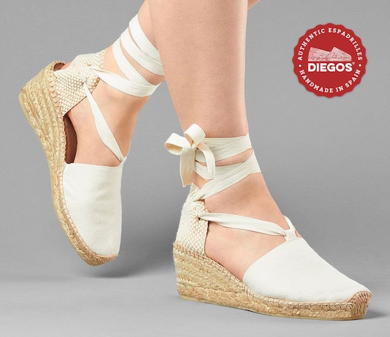 Diegos® Classic High Wedge Ivory Lola 