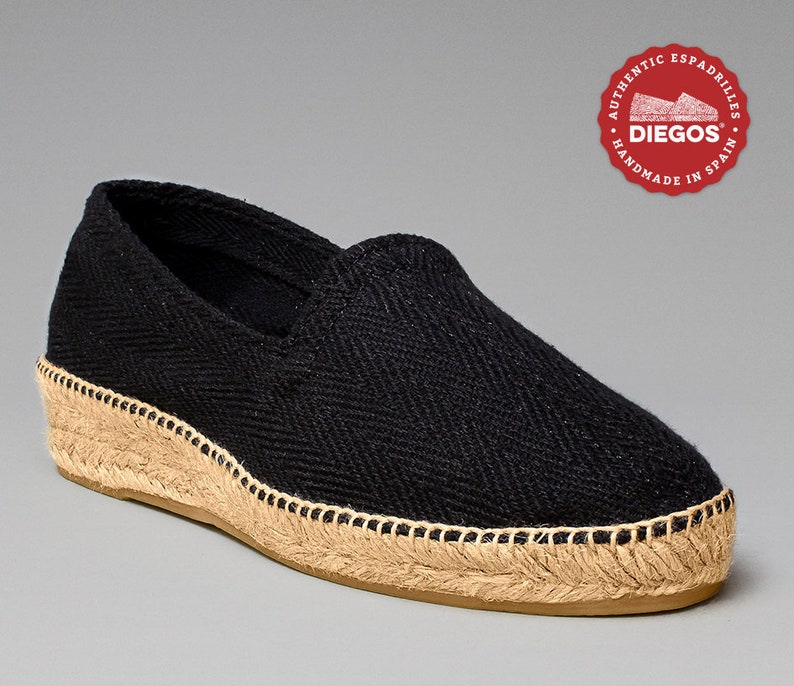 Espadrilles Medium Wedge Rope Soles Made in Spain Make Etsy