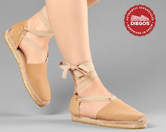 Espadrillas Diegos® Classic in juta bassa Lola, fatte e cucite a mano nel nord della Spagna / Le uniche espadrillas autentiche!