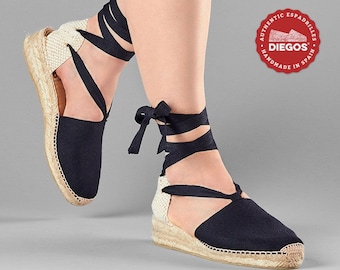 Diegos® Classic Low Wedge Ivory Lola Espadrilles Shoes Hand | Etsy