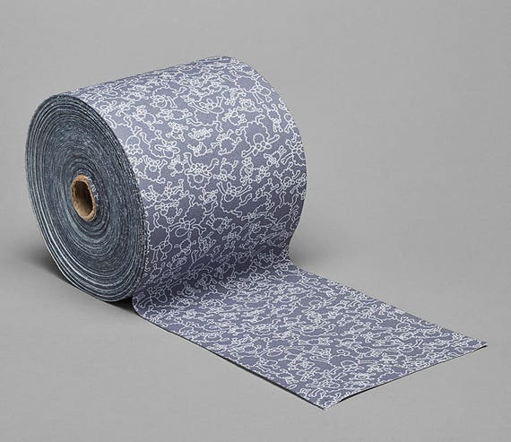 Traditional polyester Selvedge canvas made in Spain | Grey sheep | used to make accessories and espadrilles | 5.9” (15 cm) wide canvas