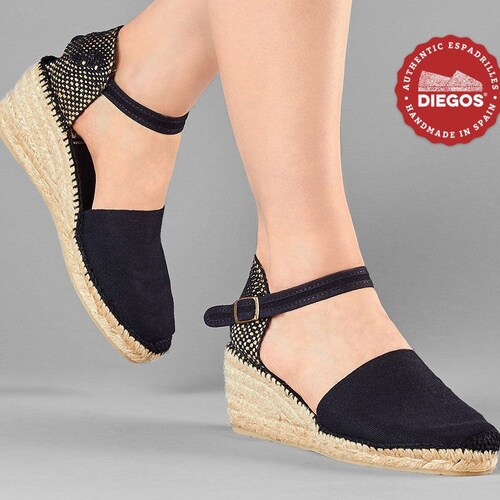 Diegos® Classic High Wedge Tan Carmen Espadrilles Shoes Hand - Etsy