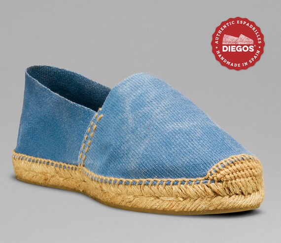 light blue espadrilles