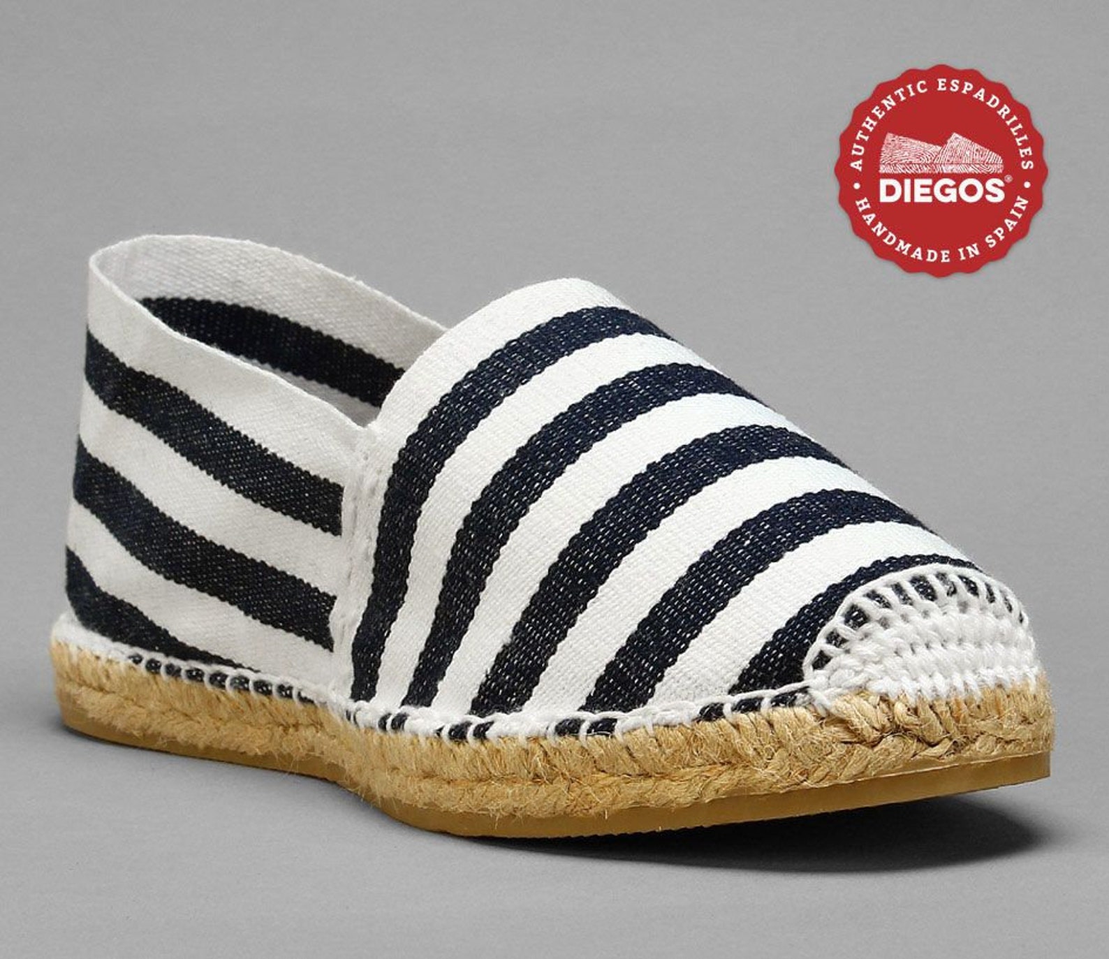 Diegos® Classic Flat Sailor Stripes Espadrilles Shoes Sewn in - Etsy