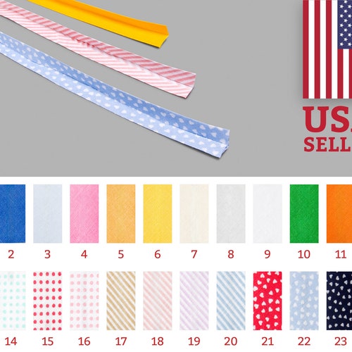 10mm DOUBLE Fold Bias Tape Made in Spain Ships From NY Etsy