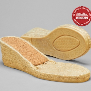 Espadrilles High wedge rope soles | Made in Spain | Make your own espadrilles  | Women&#39;s high heel shoes soles | Insoles optional