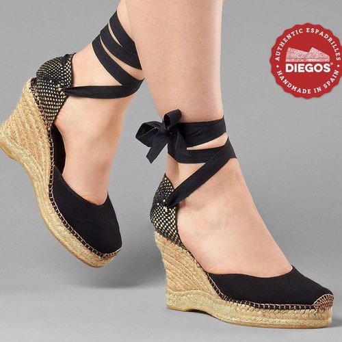 Diegos® Classic High Wedge Fuchsia Lola Espadrilles Shoes Hand - Etsy