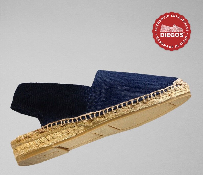 navy blue low heel espadrilles