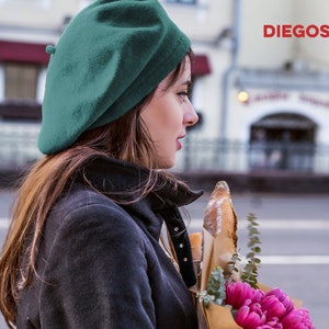 Black French Basque Beret for Adults - One Size Fits All - Boina ...