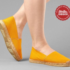 Golden Amber Espadrilles | Hand-stitched Jute Shoes, Made in Spain