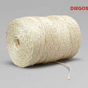 Spanish SISAL 2mm rope  | Strong and versatile | Used to sew the inside of the espadrilles soles | DIEGOS® thread - cord _ Macramé
