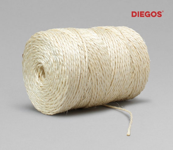 Cuerda SISAL Español 2mm / Fuerte y versátil / Se utiliza para coser el  interior de las suelas de las alpargatas / Hilo DIEGOS® cordón _ Macramé -   España