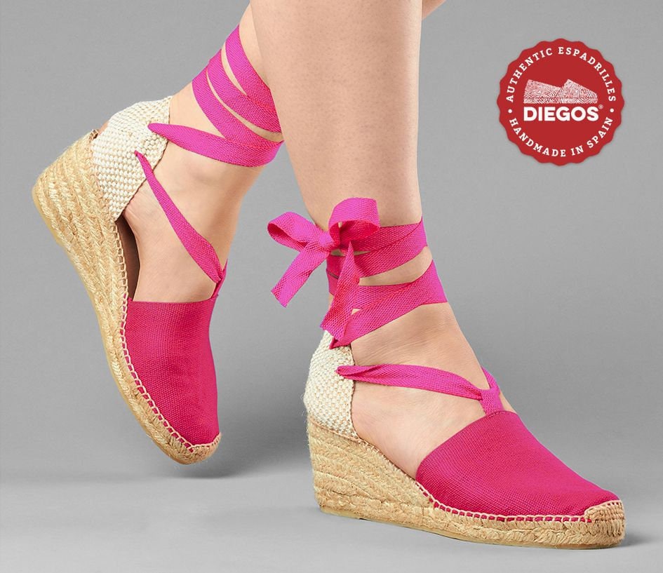 Melana Wedge in Fuchsia Melana Wedge in Fuchsia