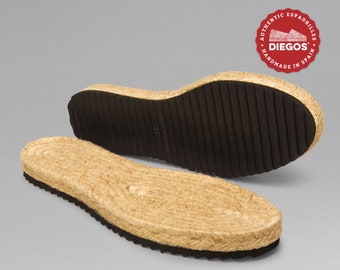 Espadrilles flat black Eva rubber rope soles | for Woman & Men  | Made in Spain | Make your own espadrilles |  Shoes soles | Ships from NY