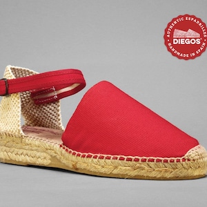 DIEGOS Men's Cotton Canvas Espadrilles – Handmade In Spain, Natural Rubber Sole
