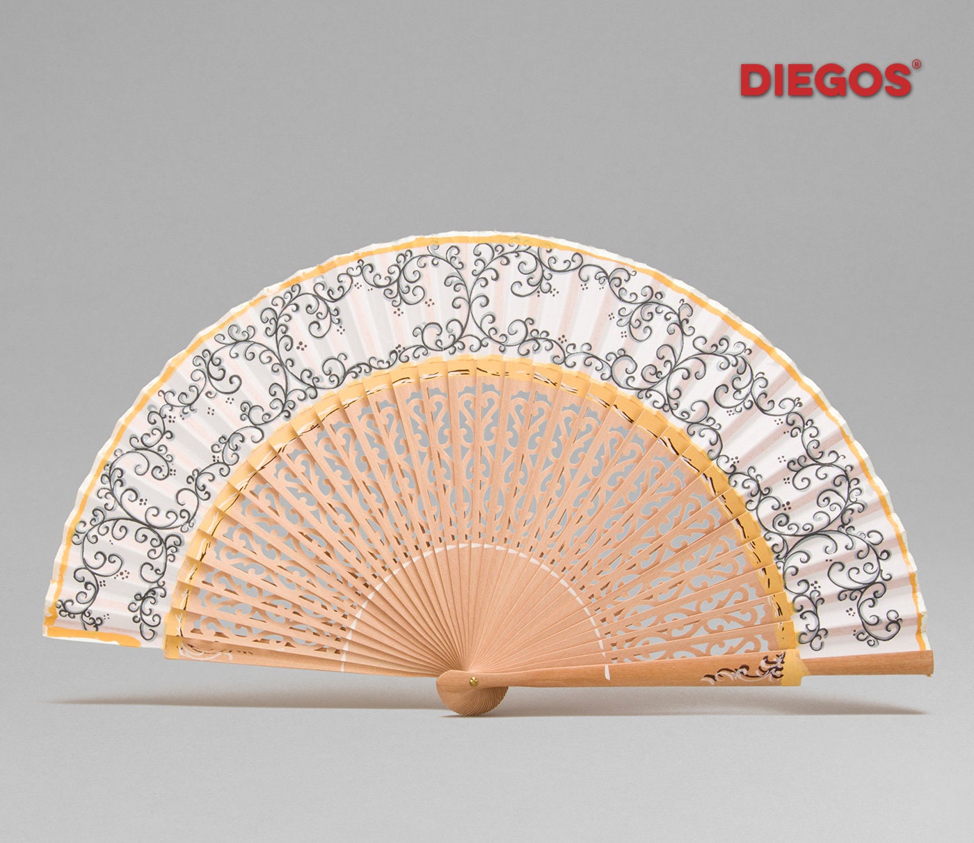 HAND PAINTED SPANISH Abanico hand fan made in Valencia Flower Flamenco painting $33.60