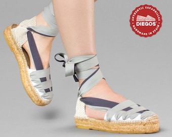 Platform Dali espadrilles double laced | Hand stitched in Spain | DIEGOS traditional collection of vintage Spanish shoes for women