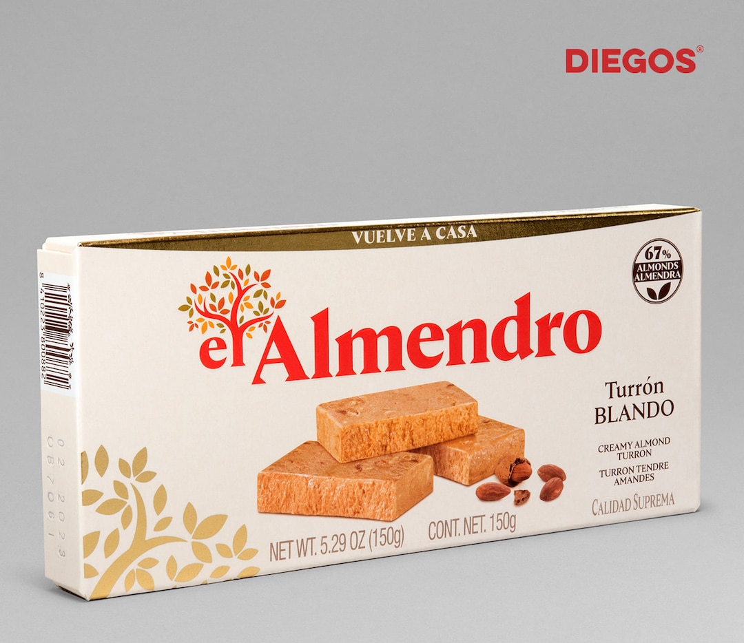 Turrón blando Turrón crémeux aux amandes fabriqué à Alicante