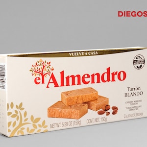 Turrón blando (Creamy almond turrón) made in Alicante, Spain | Polvoron, Marzipan, Chocolate | The perfect Spanish Christmas treat