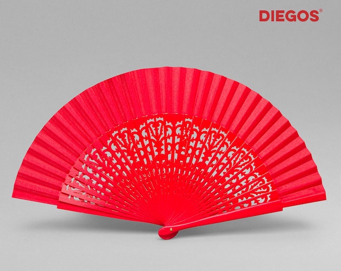 Hand-Painted Classic Spanish Abanico | Made in Spain | Elegant & Durable Fan for Everyday Use