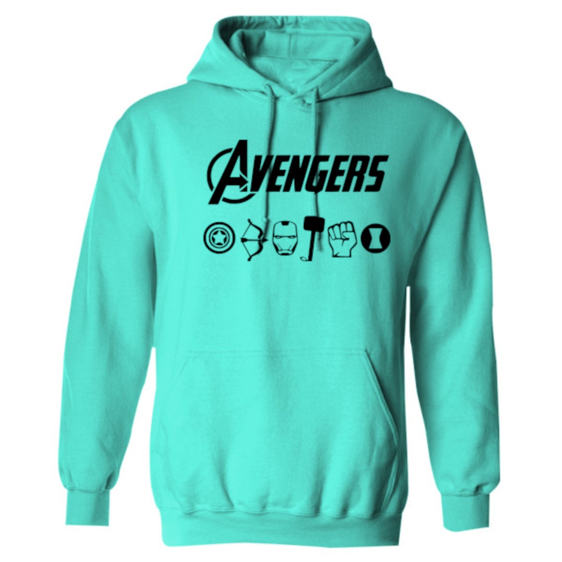Personalised Avengers Hoodie Avengers Sweatshirt Avengers Etsy