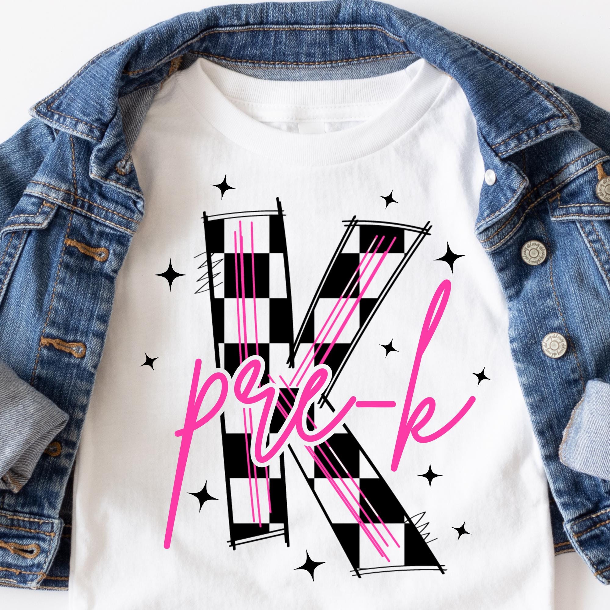 Preppy Checkards Pre-kindergarten Retro Checkers PNG | Color Block Pre K Graduation PNG ...