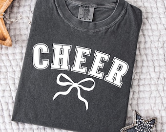 Varsity Cheer Mom SVG PNG | Coquette Cheer Bow Svg for DIY Cheer Mom Squad Gifts | Cheerleader Sweatshirt Design for Competition Game Day