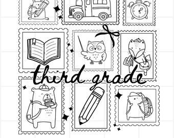 Third Grade PNG SVG Digital Download | Cute Third Grade Teacher Shirt Design | 3rd Grade PNG svg | Fun 3rd Grade Shirt for Back to School