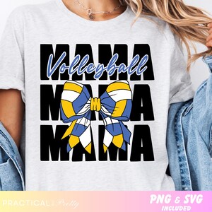 Volleyball Mom SVG for Cricut Shirts | Volleyball Mom PNG for Sublimation | Volleyball Mama SVG Design | Volleyball Mom Shirt svg