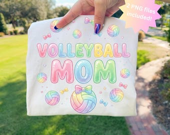 Gummibärchen-Volleyball-Mama PNG-Design für Volleyball-Mama-Geschenk | Kokette Jelly Candy Sportliches Mom Shirt PNG | Kawaii Gummibärchen Schaden PNG