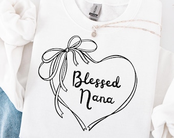 Nana SVG - Blessed Nana SVG - Nana PNG - Nana shirt - Nana sweatshirt - Cut files for Cricut - Silhouette