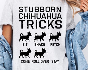 Chihuahua divertido SVG PNG para camisetas de papá perro / Diseño de sublimación humorístico para mamá perro chihuahua para regalo del dueño de un chihuahua / SVG de raza de perro sarcástico