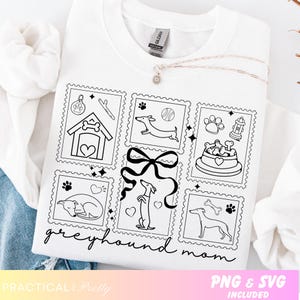 Greyhound SVG PNG - Italienisches Windspiel Clipart - Windhund Silhouette SVG - Whippet Png - Hundemama svg - Dogmom Cricut Cut File & Sublimation