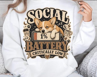 Grappige anti-sociale corgi-hond, moeder, png | Grappig Corgi Snarky-humorontwerp | Sarcastisch retro hondenliefhebberscadeau | Sassy Feral Welsh Corgi Lover, png