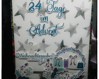 Adventskalender Buch zum Selbstfüllen (wiederverwendbar)