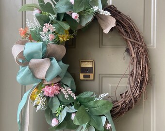 Wreath | spring wreath | door decor | spring decor