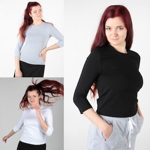 Schlichtes Basic Langarmshirt