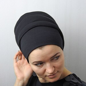 Black adjustable tichel shaper