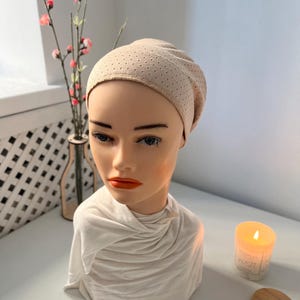 Invisible Classical Bobi, Bobo Shaper Hat.  Volumizer for Tichel and Turban. Grip After Chemo with Natural Volume For Women