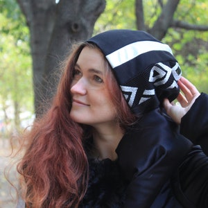 Black Beanies Hat for with silver