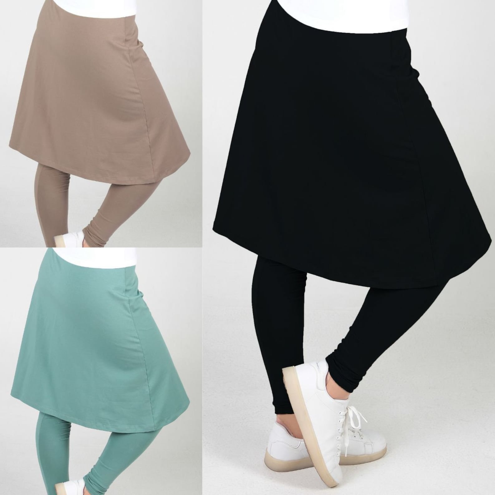 Modest Athletic Skirts With Builtin Leggings Etsy