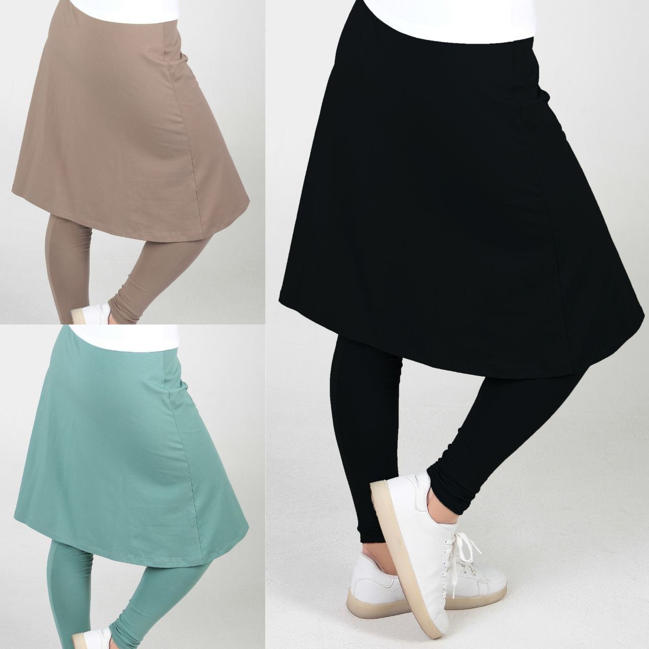 Modest Athletic Skirts With Built-in Leggings -  Canada