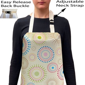 Handmade Starburst PVC Coated Wipe Clean Waterproof Aprons Premium Quality - Code: F621-1